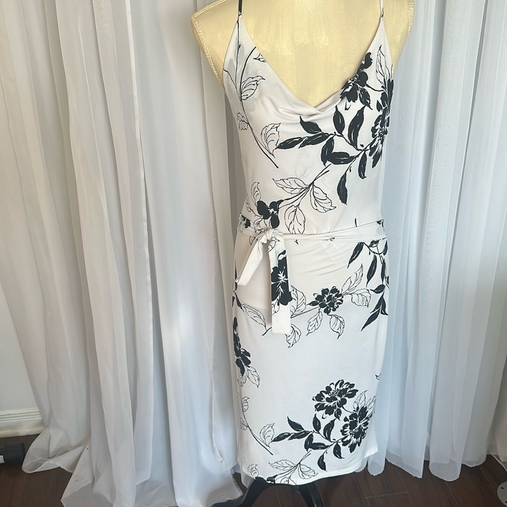 Black and White dress Total length
